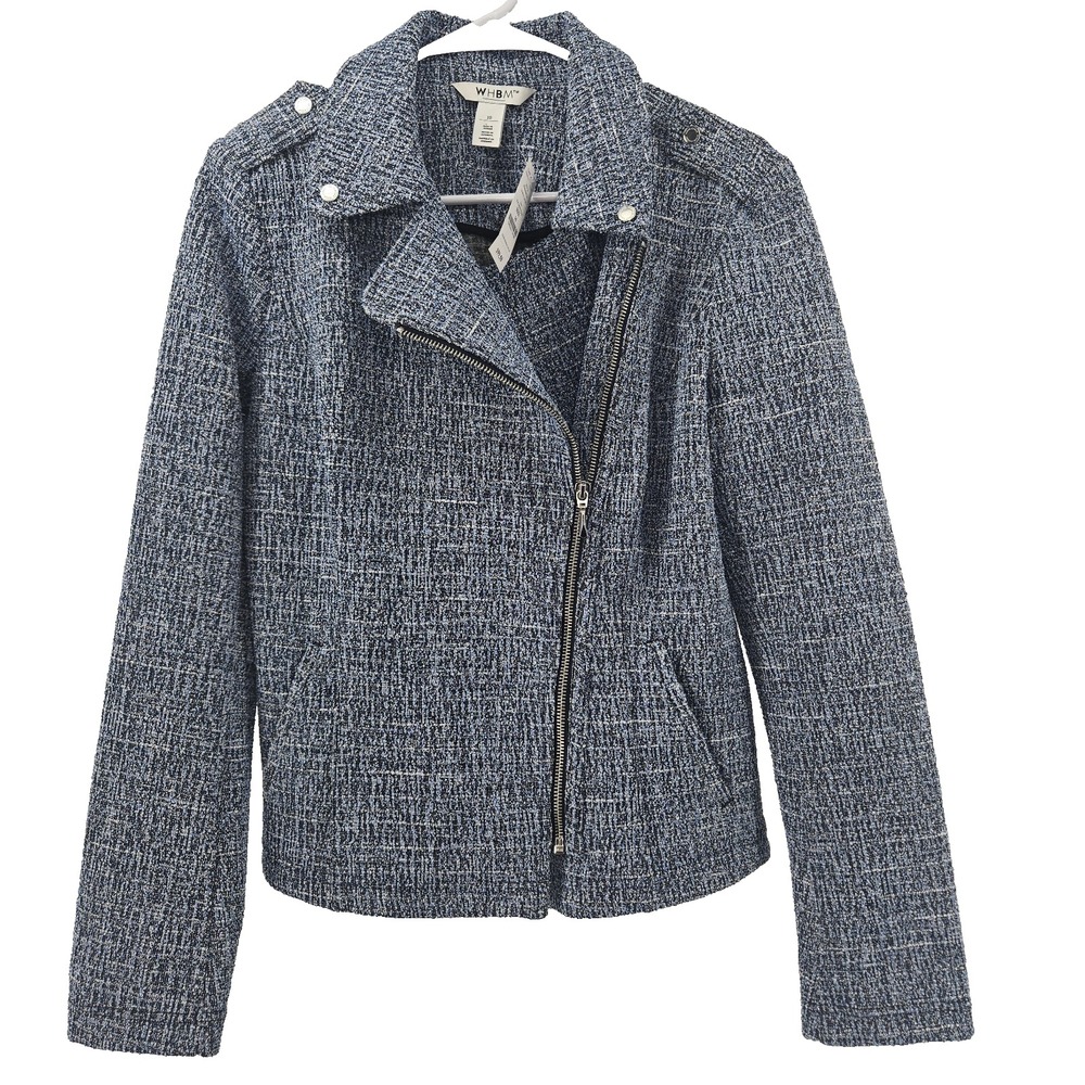 WHBM Blue Celeste Boucie Blazer Jacket Size 10 New $99